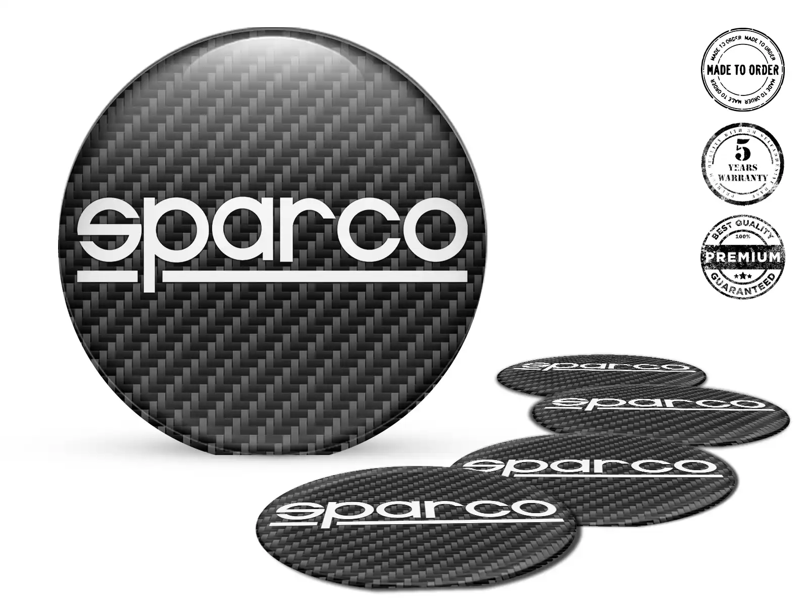 Sparco Radaufkleber Ausgabe Premium Epoxy-Labels